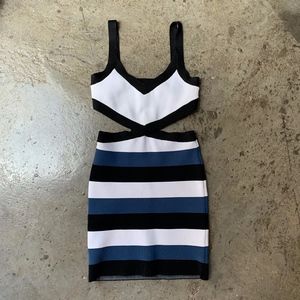 BCBGMAXAZRIA Body-con Dress with Cutout